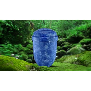 Biodegradable Cremation Ashes Funeral Urn / Casket - BLUE LAGOON